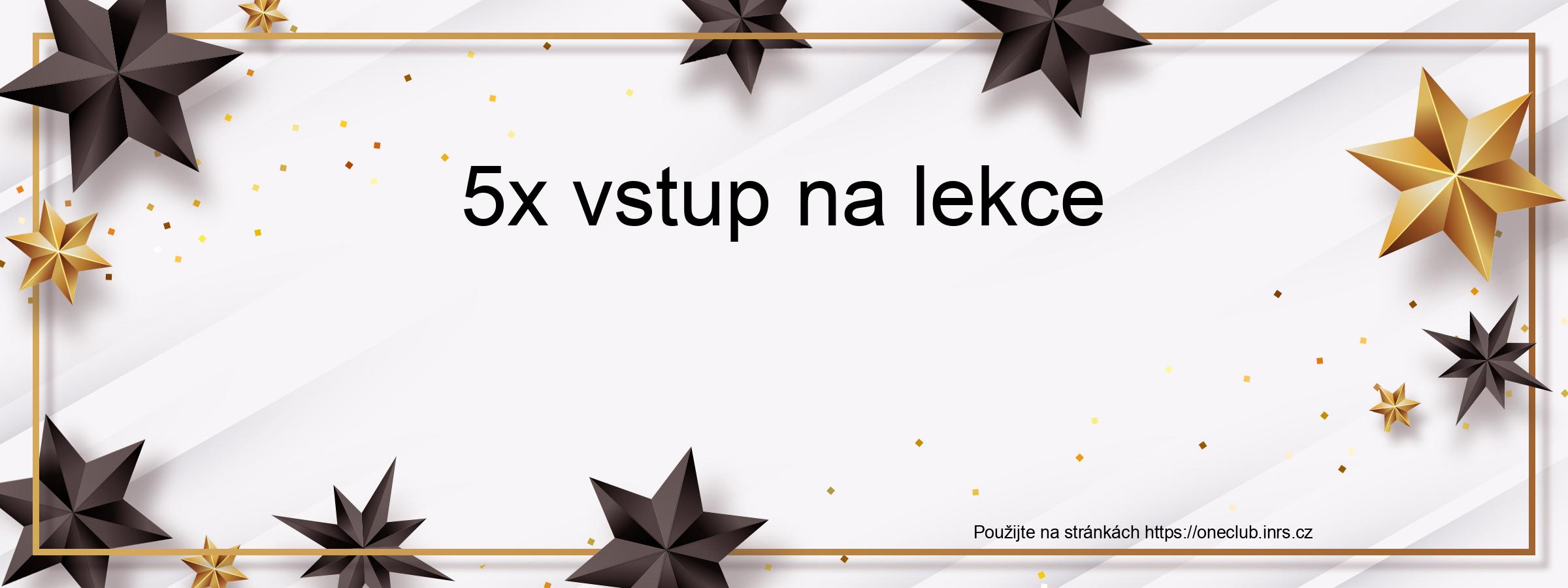 Voucher 5x vstup na lekce